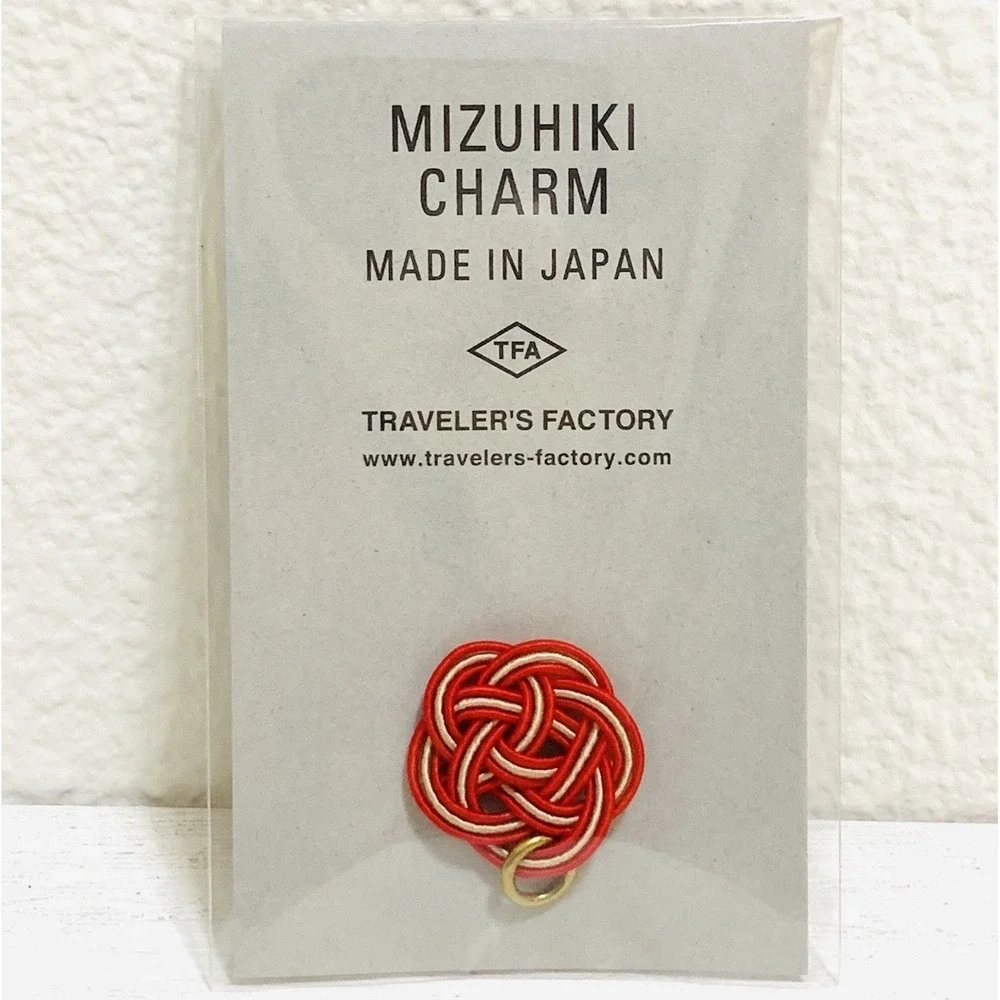 Traveler's Factory Mizuhiki Charm Red JAPAN Traveler's Notebook NEW